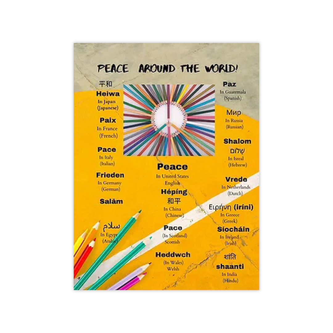 Peace Around the World Wall Posters