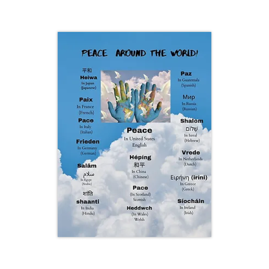 Peace Around the World Wall Posters