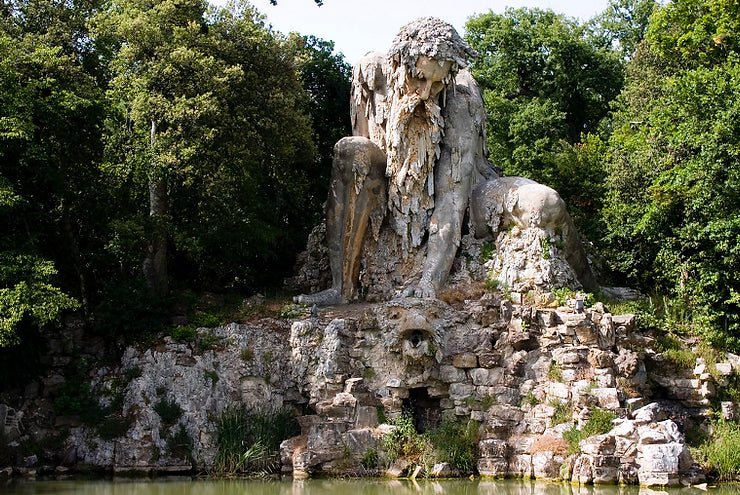 The Appennine Colossus, half man and half mountain