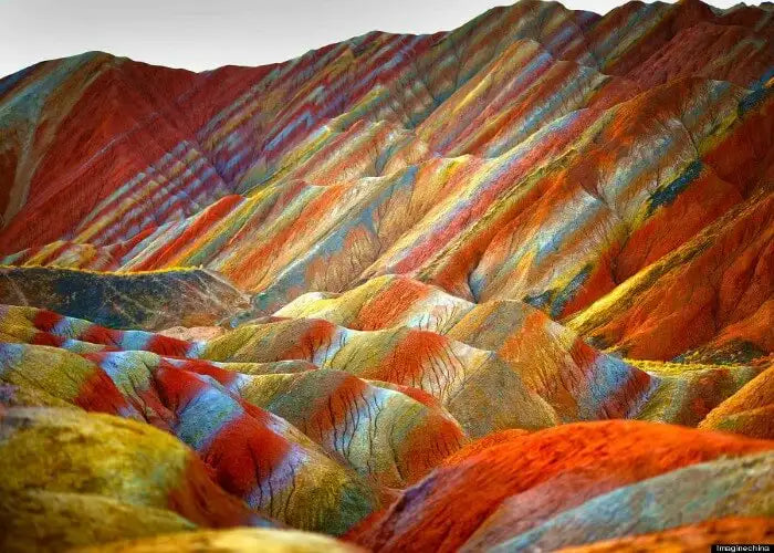 Believe it or not.... you can hike this "colored mountain" in Peru!